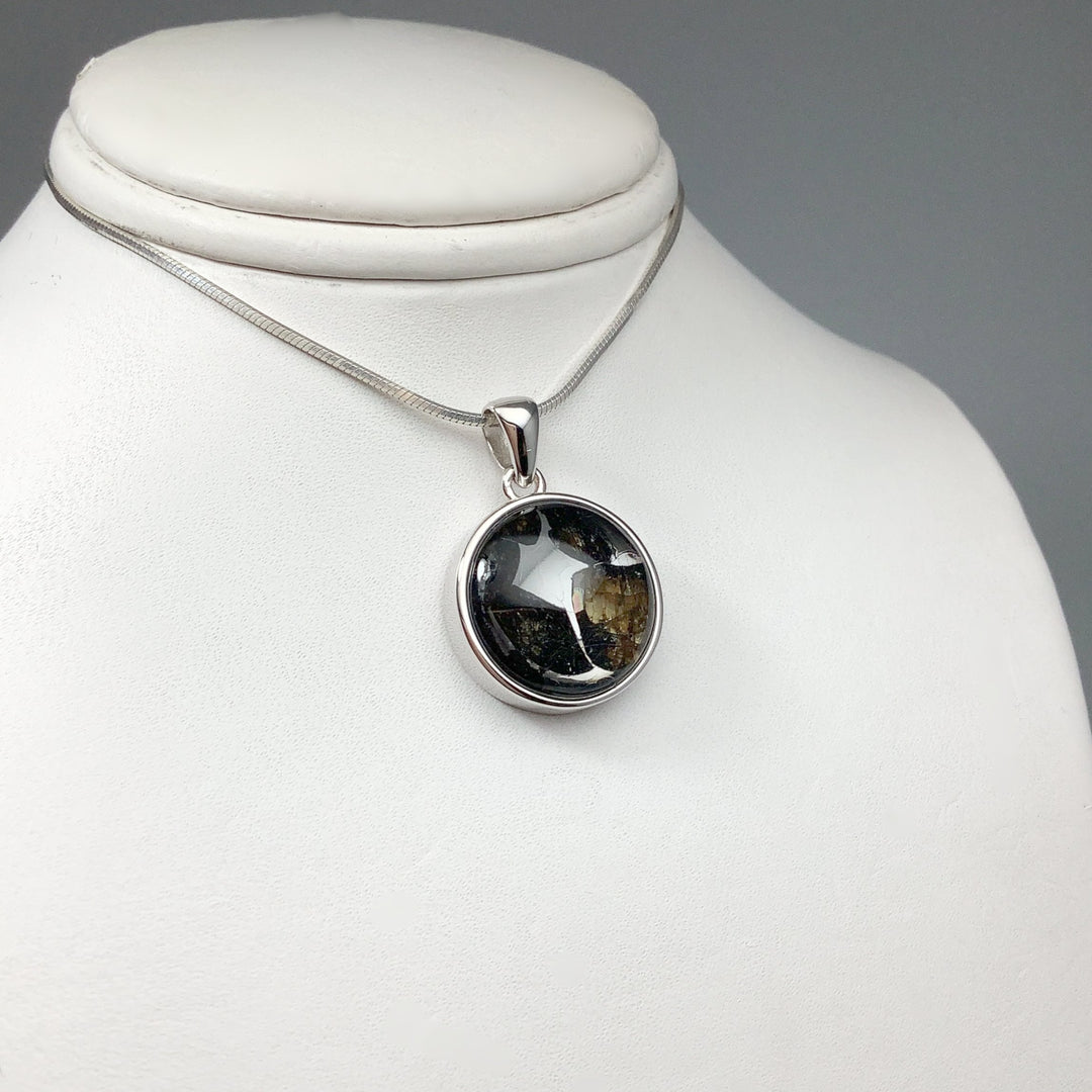 Sericho Meteorite Round Pendant