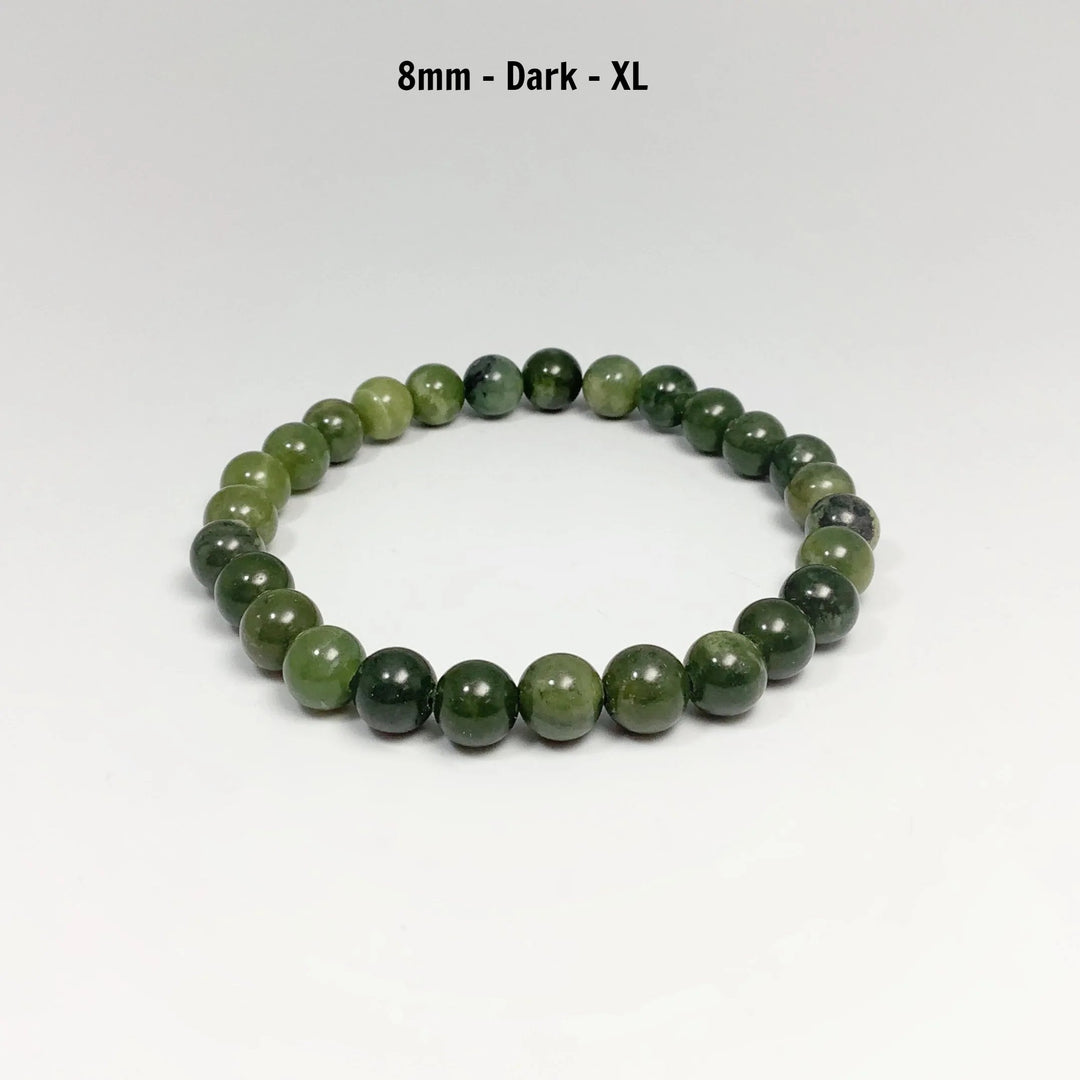 Mixed Green Canadian Jade Beaded Bracelet