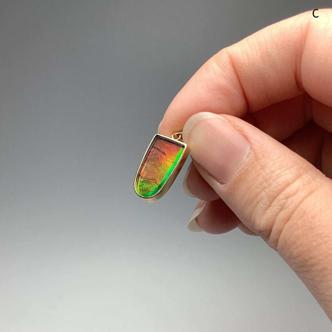 Alberta Ammolite 14K Gold Pendant