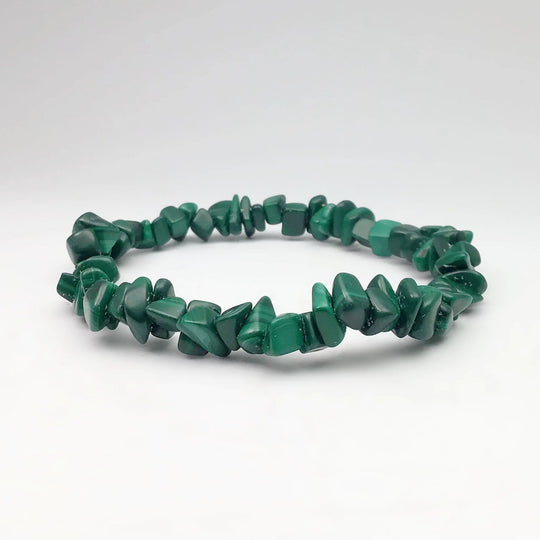 Malachite Chip Beaded Bracelet