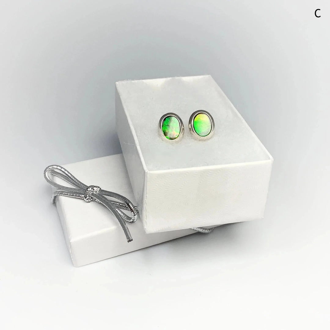 Alberta Ammolite Stud Earrings