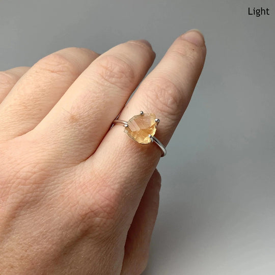 Raw Citrine Ring