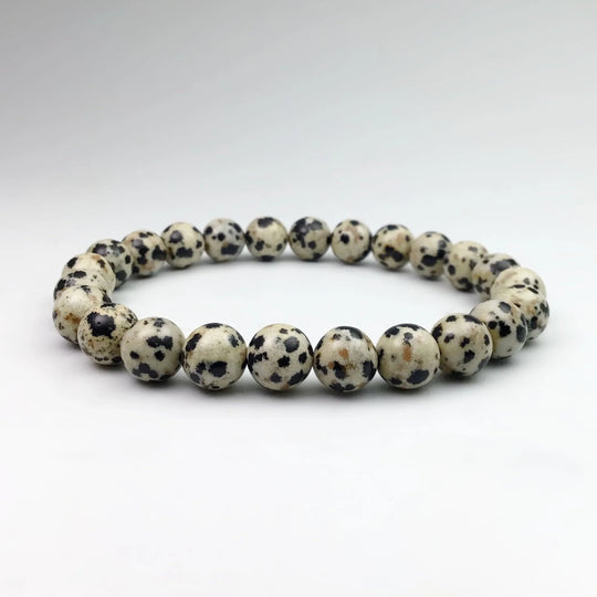 Dalmatian Jasper Beaded Bracelet