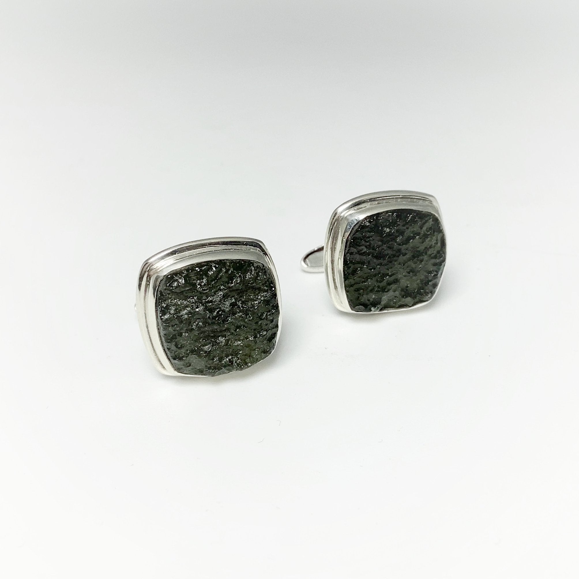 Moldavite Cufflinks