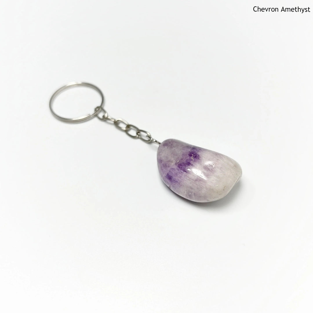 Tumbled Stone Keychain