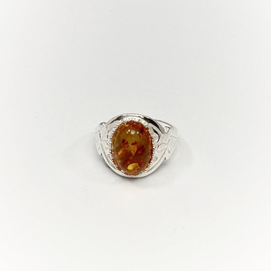 Cognac Amber Ring