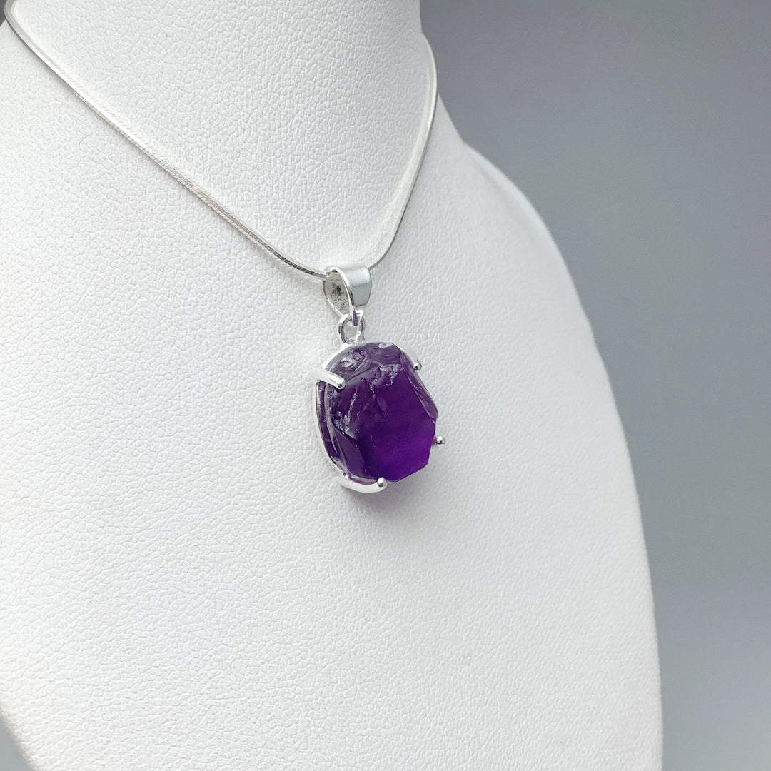 Raw Amethyst Pendant at $139 Each