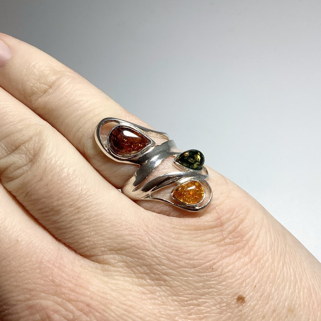 Mixed Amber Ring