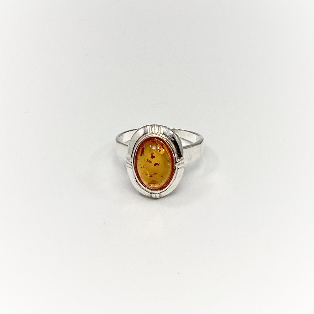 Cognac Amber Ring