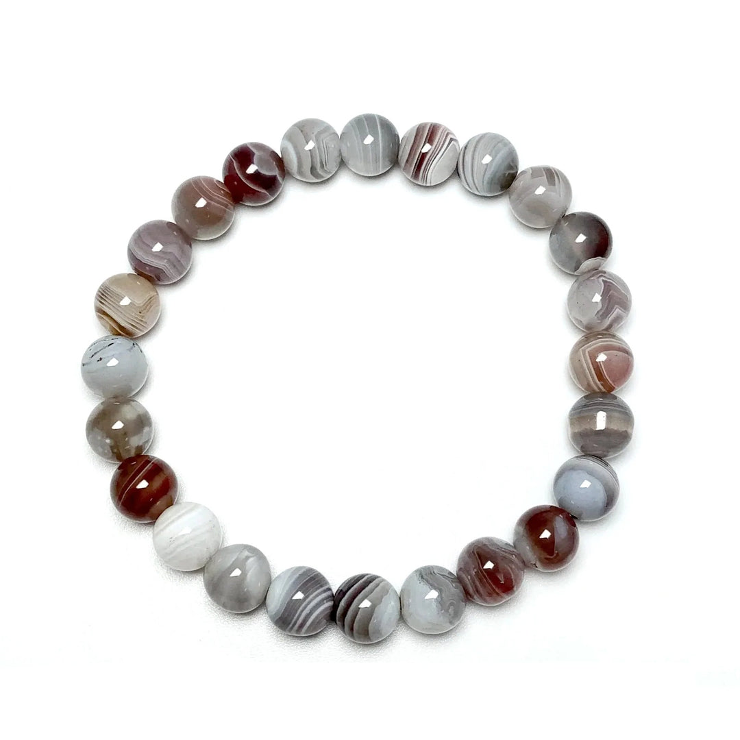 Botswana Agate Beaded Bracelet