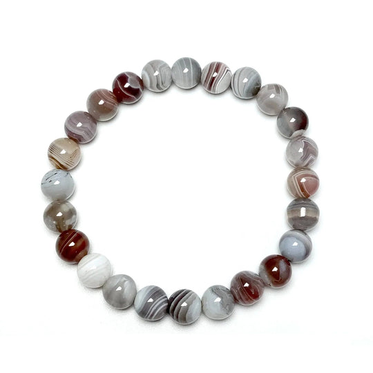 Botswana Agate Beaded Bracelet