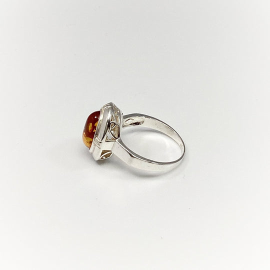 Cognac Amber Ring