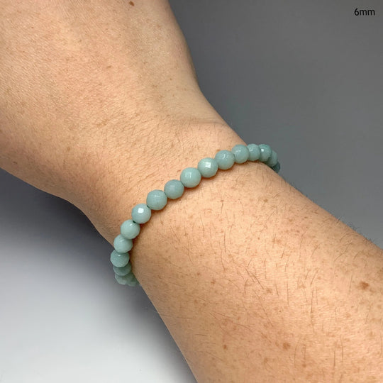 Amazonite Faceted Beaded Bracelet