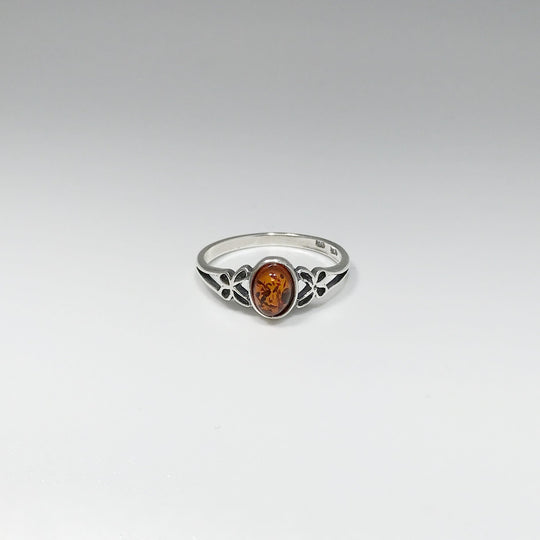 Cognac Amber Ring