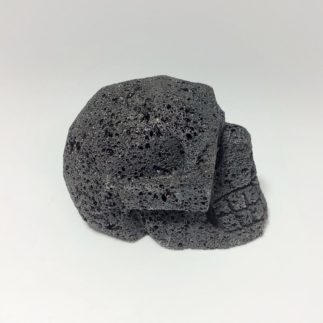 Carved Lava Stone Skull