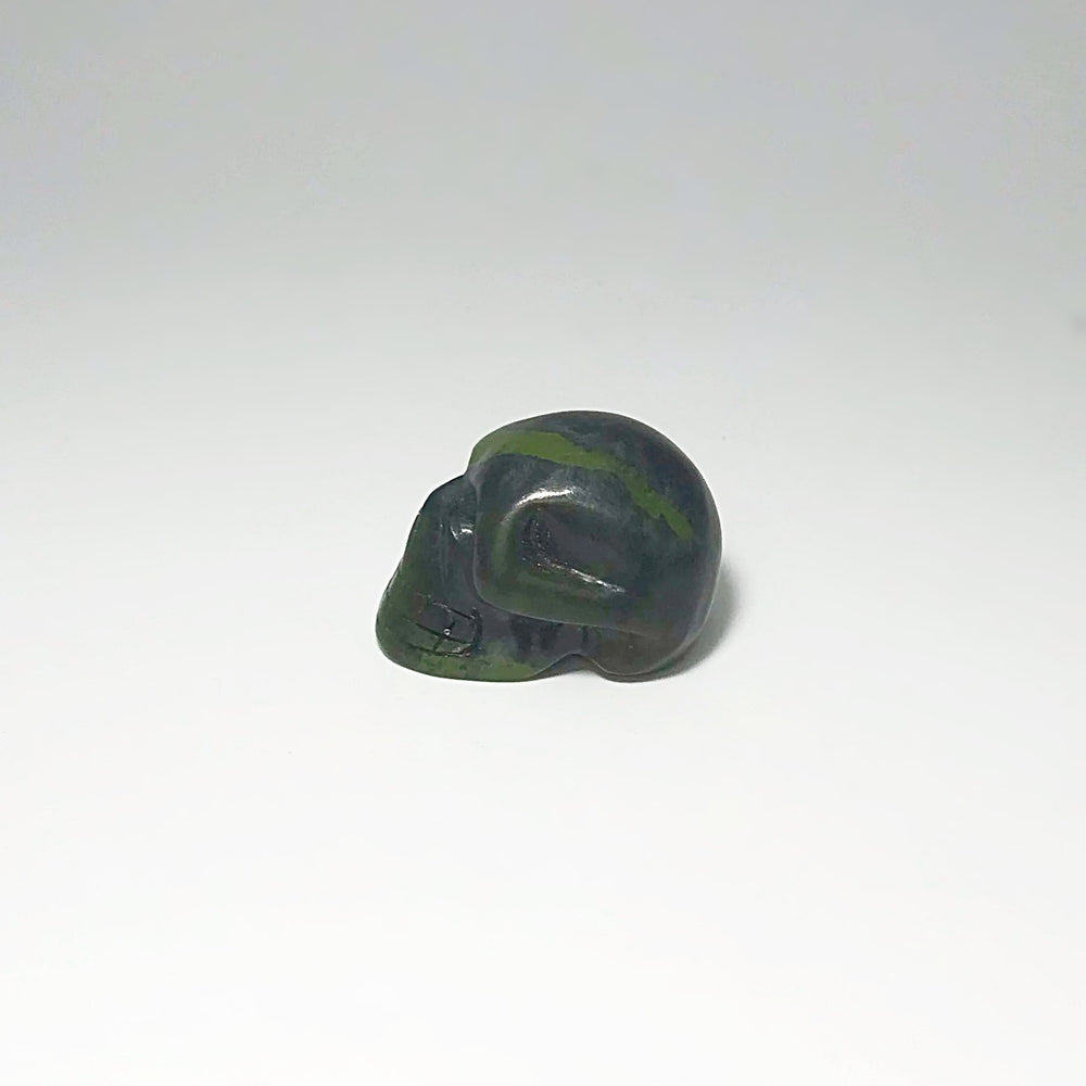 Carved Canadian Jade Skull