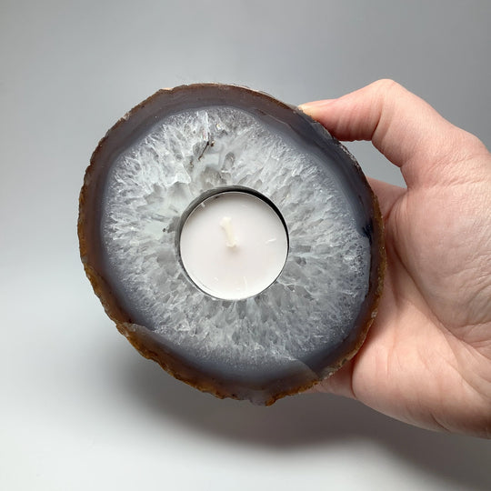 Agate Candle Holder