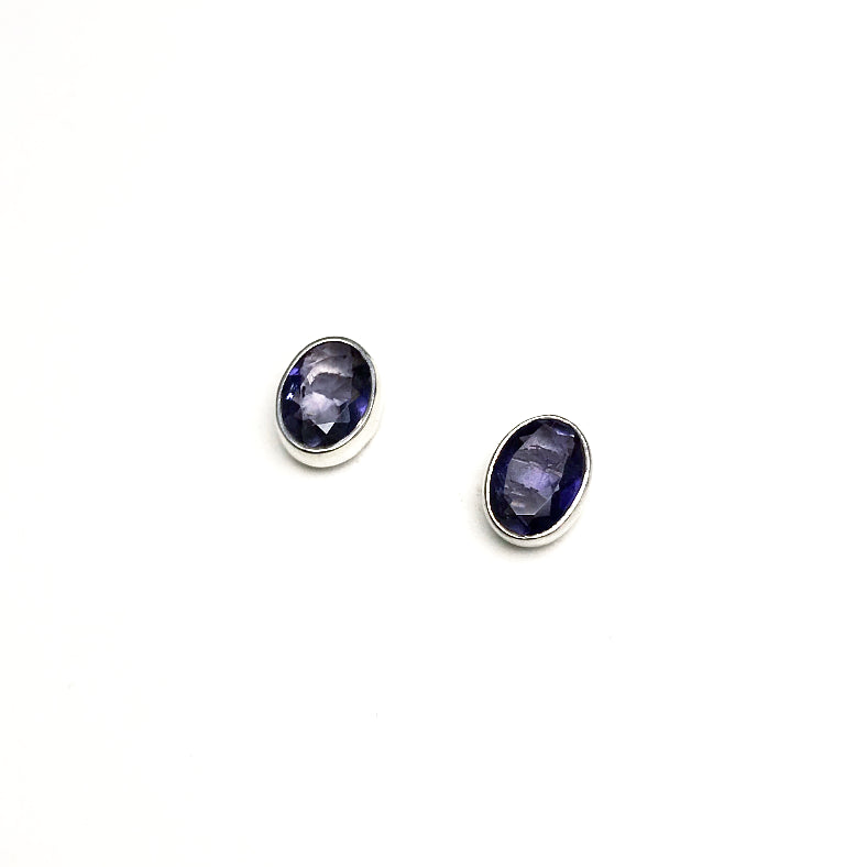 Iolite Stud Earrings