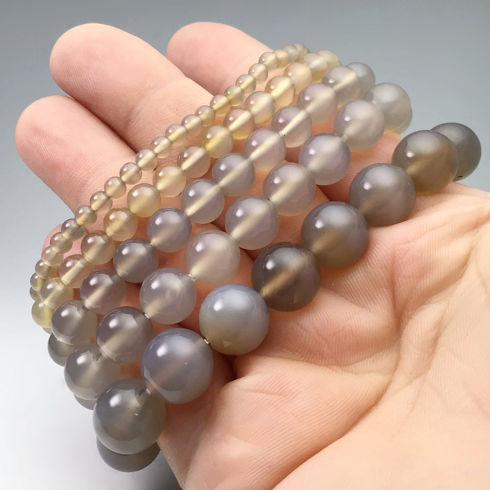 Natural Agate Beaded Bracelet