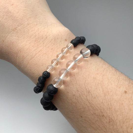 Clear Quartz Beaded Bracelet