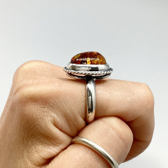 Cognac Amber Ring