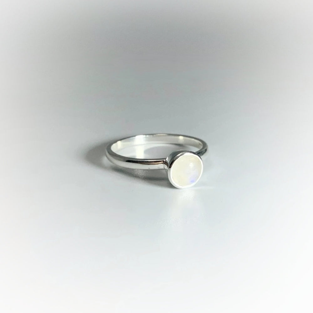 Rainbow Moonstone Ring