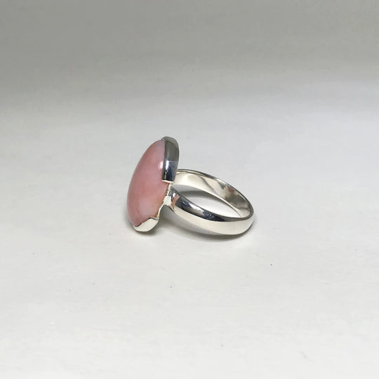 Pink Peruvian Opal Ring