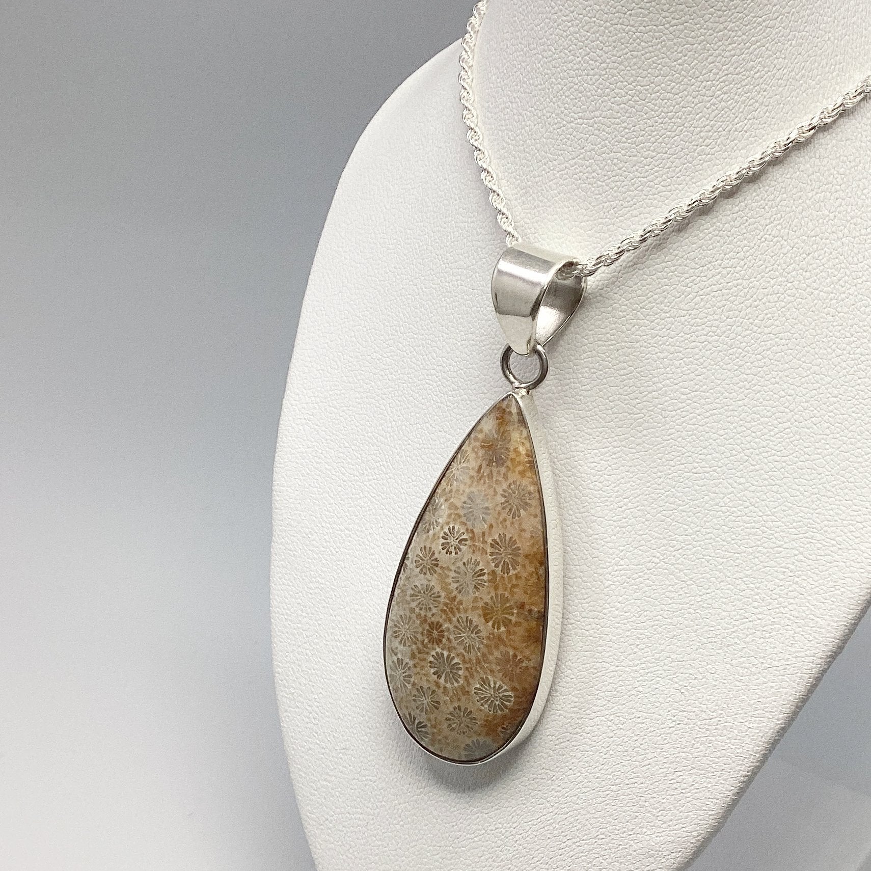 Fossilized Coral Pendant