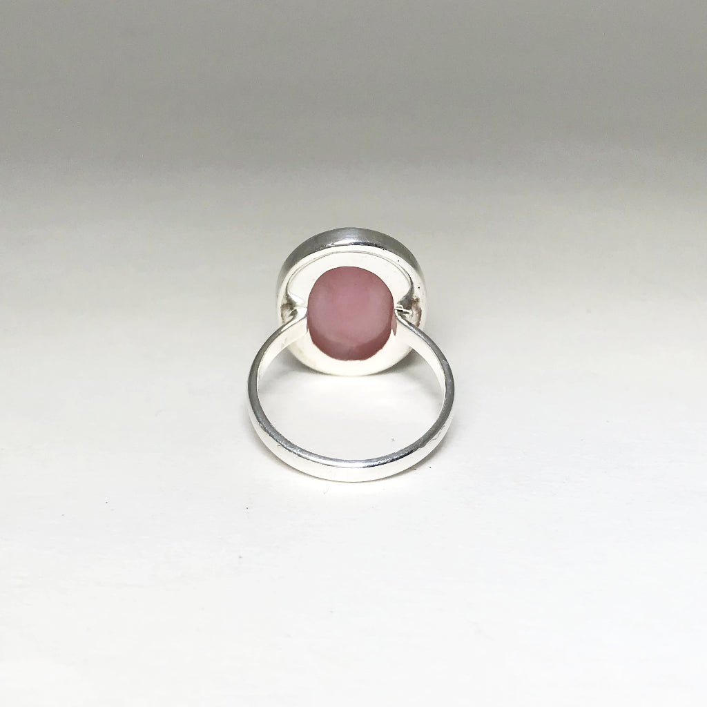 Pink Peruvian Opal Ring