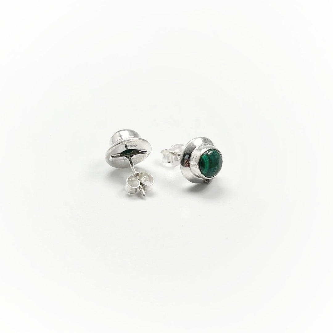 Malachite Stud Earrings