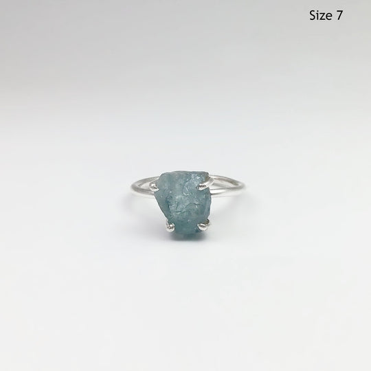 Raw Aquamarine Ring