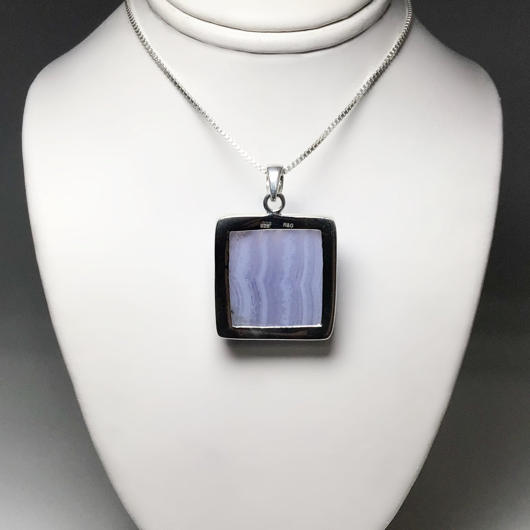 Blue Lace Agate Pendant