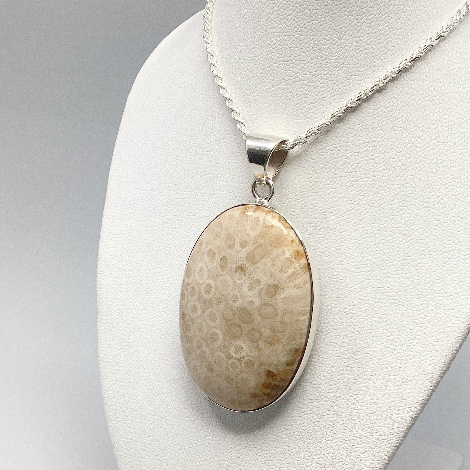 Fossilized Coral Pendant