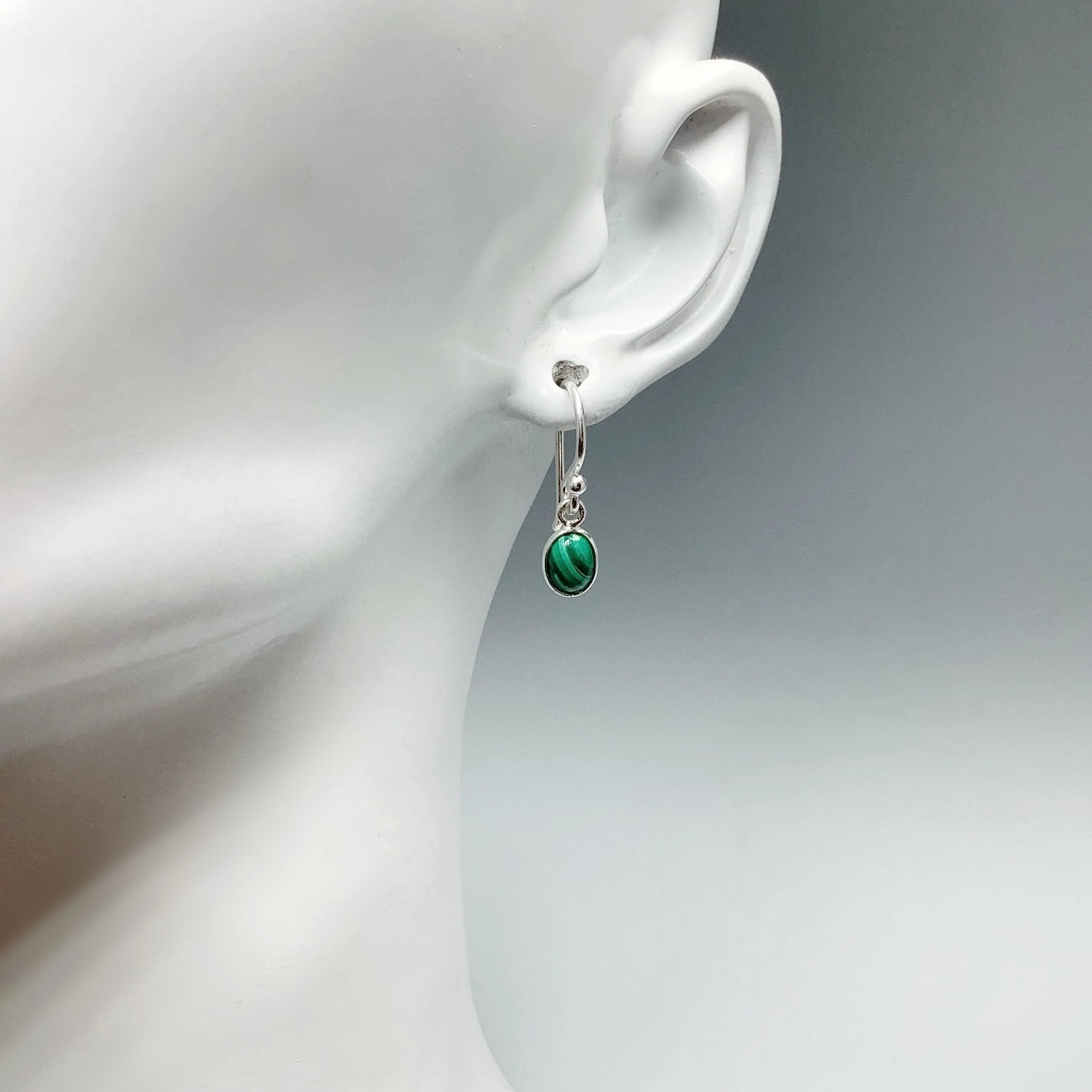 Malachite Dangle Earrings