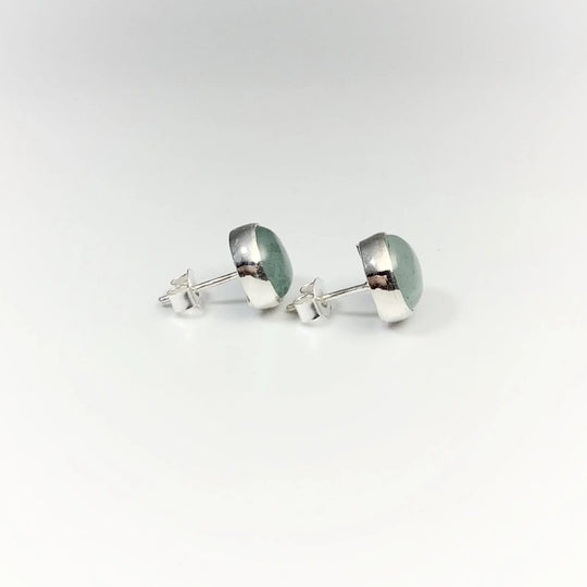 Aquamarine Stud Earrings