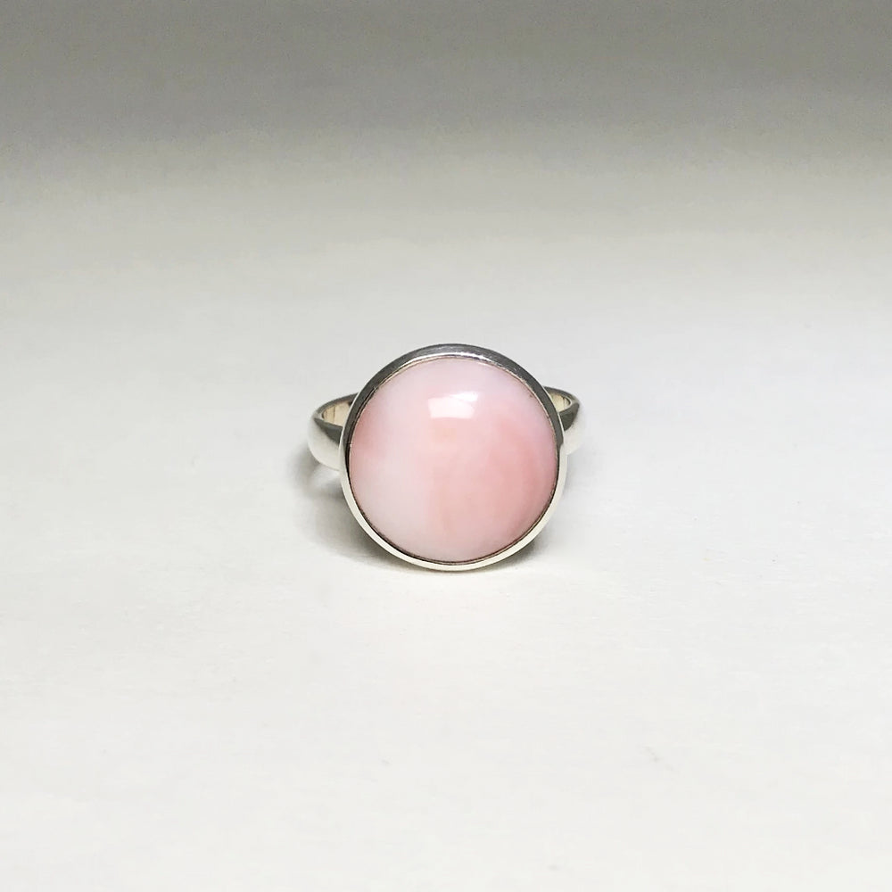 Pink Peruvian Opal Ring