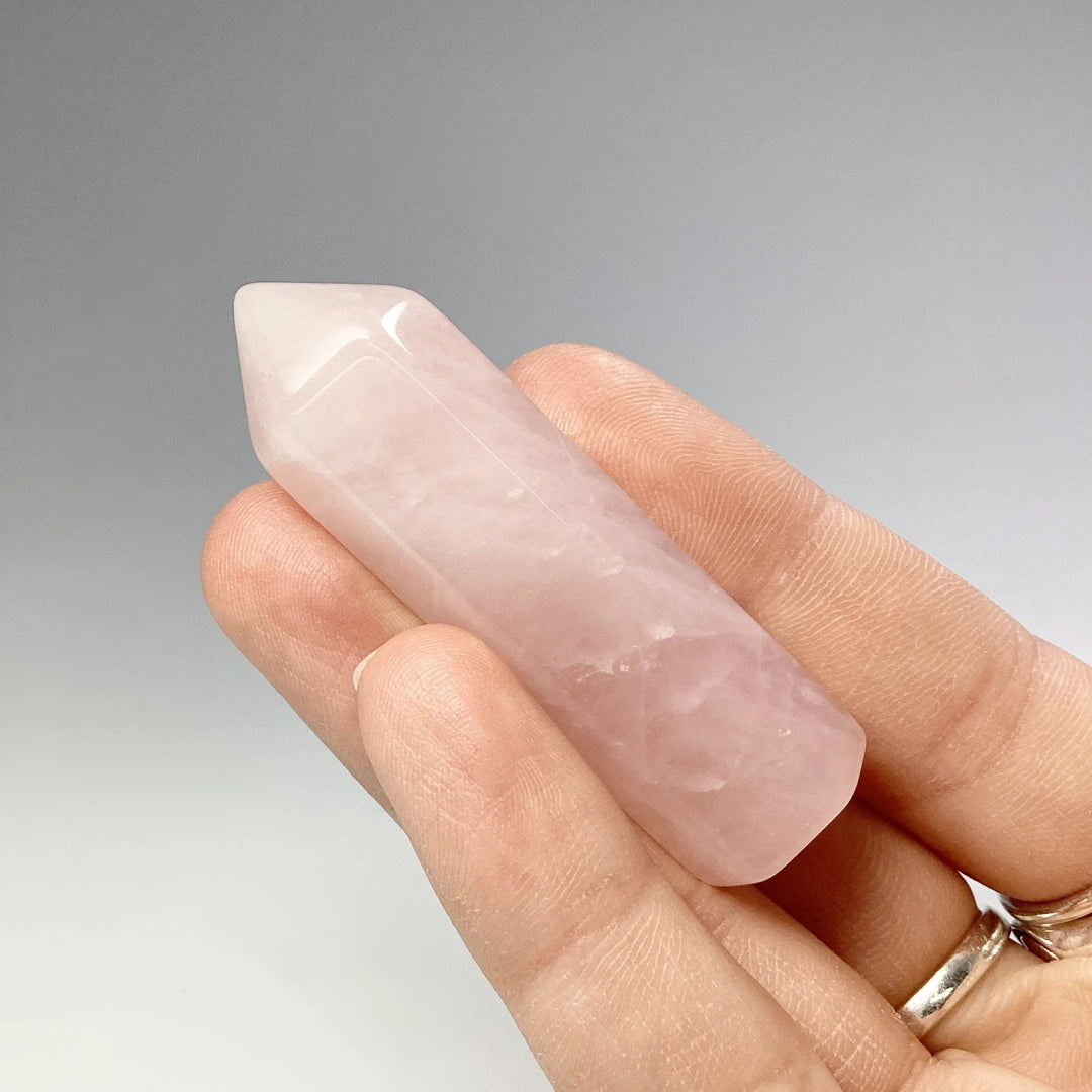 Polished Rose Quartz Point at $35 Each