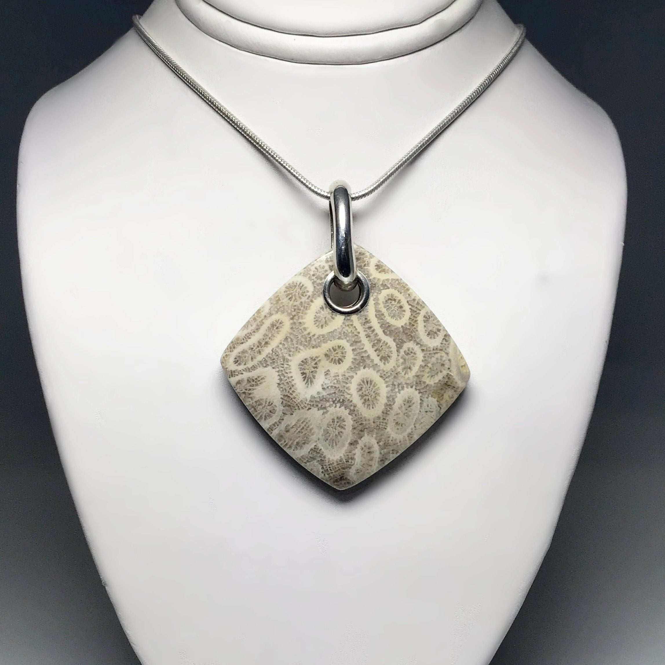 Fossilized Coral Pendant