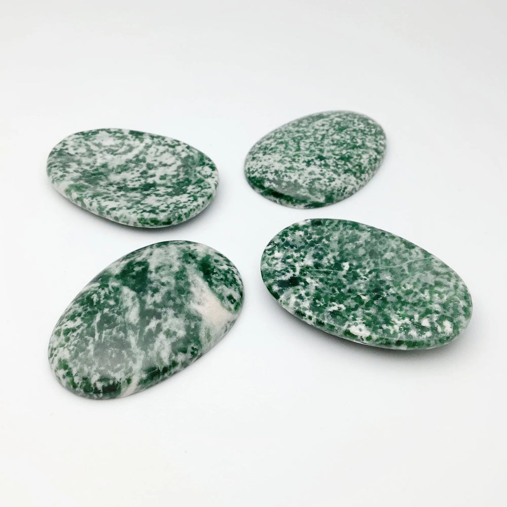 Worry Stone - Green Dot Jade