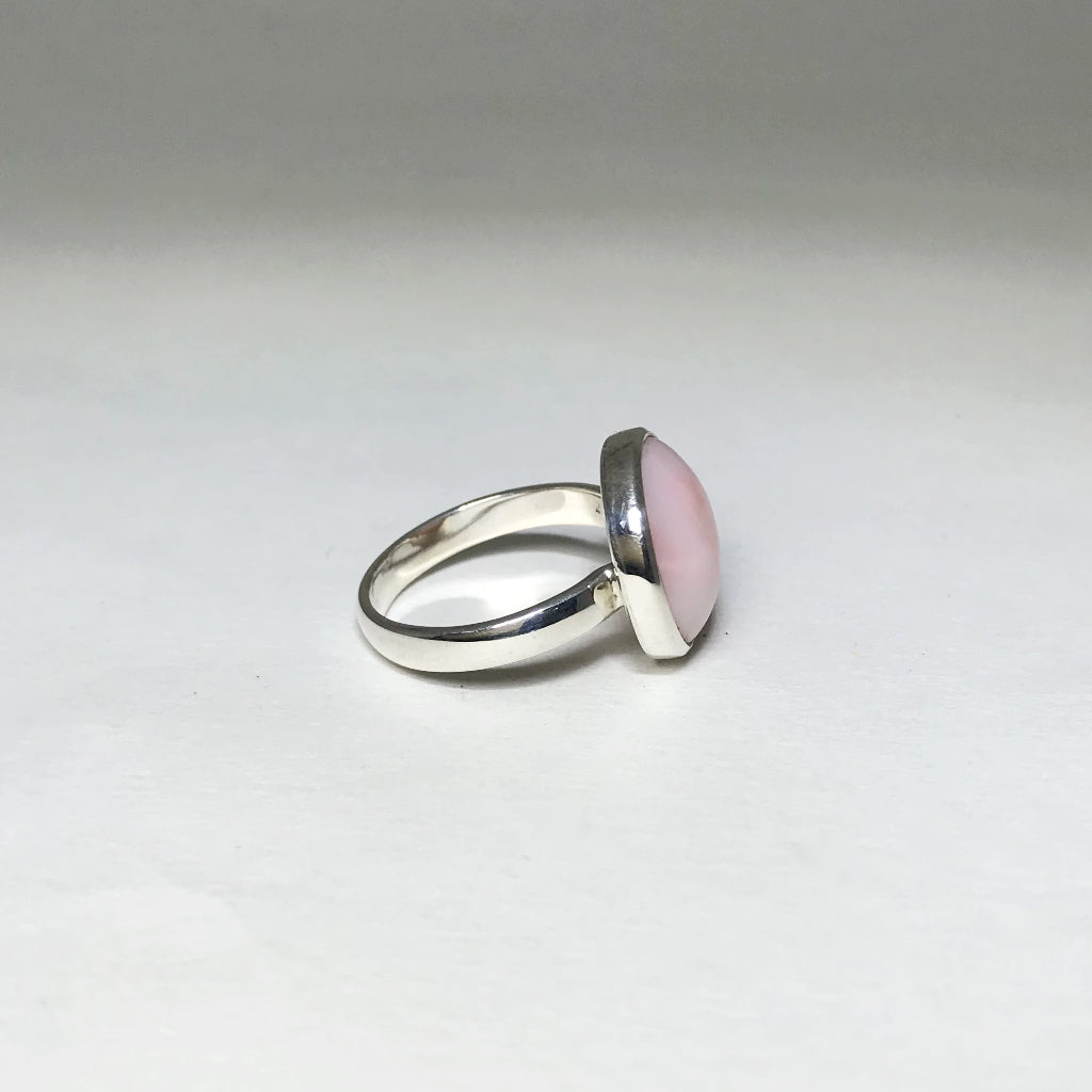 Pink Peruvian Opal Ring