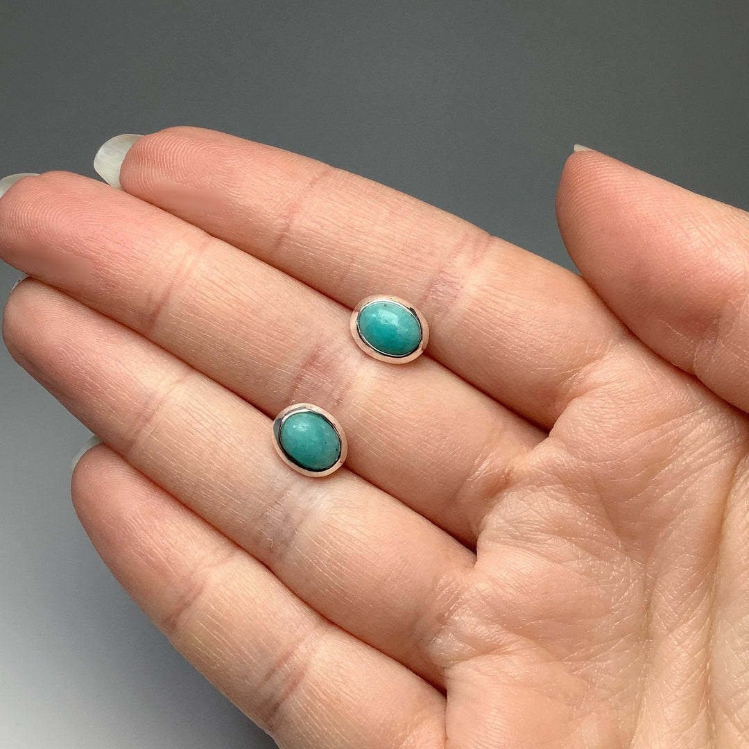 Amazonite Stud Earrings