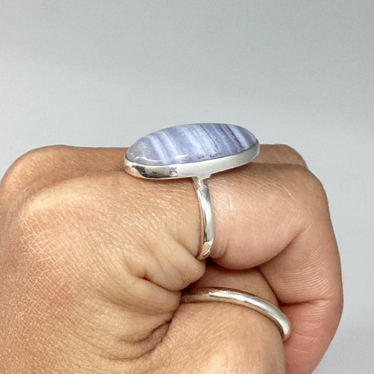 Blue Lace Agate Ring