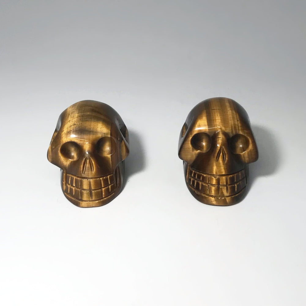 Carved Tiger Eye Skull at $79 Each