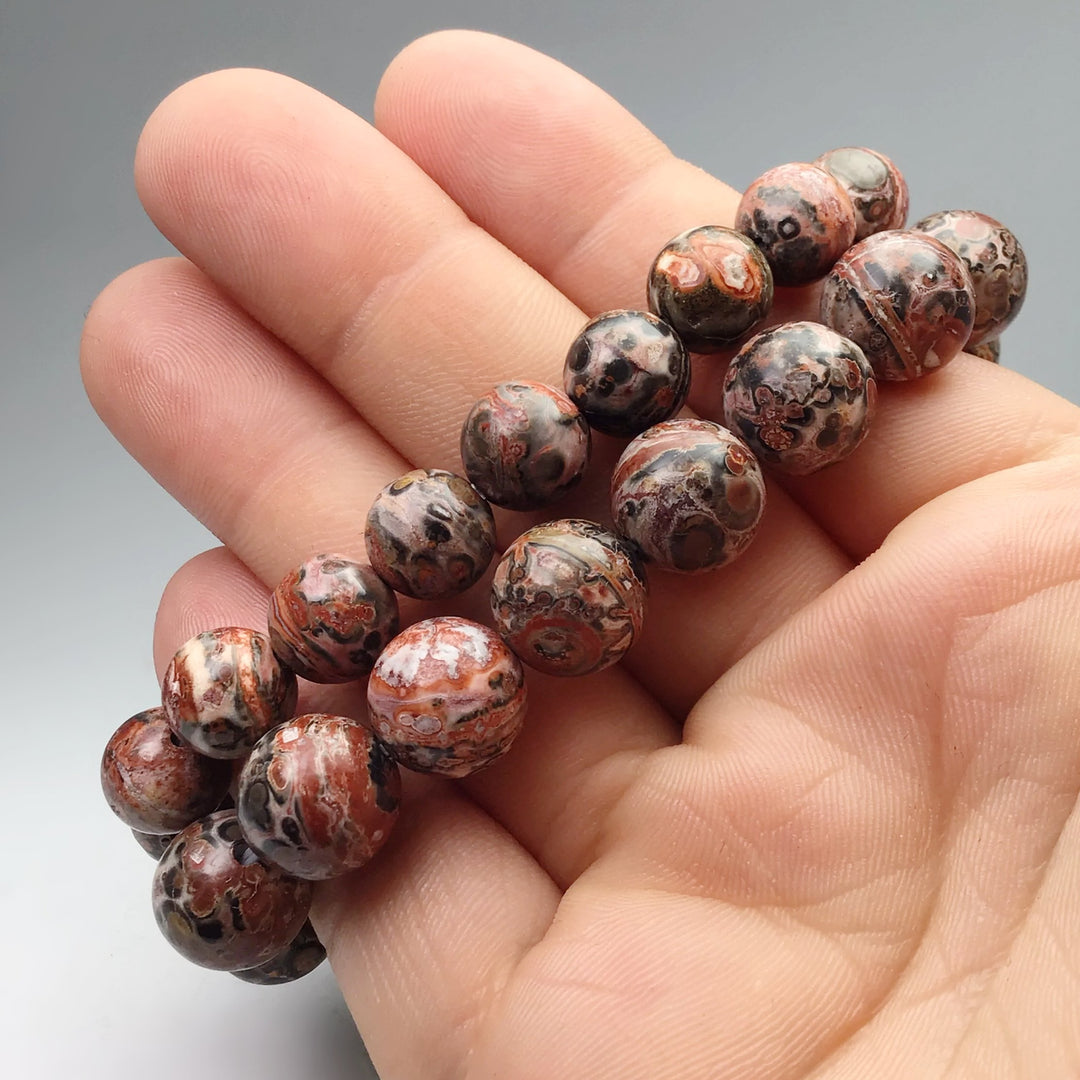 Leopard Skin Jasper Beaded Bracelet