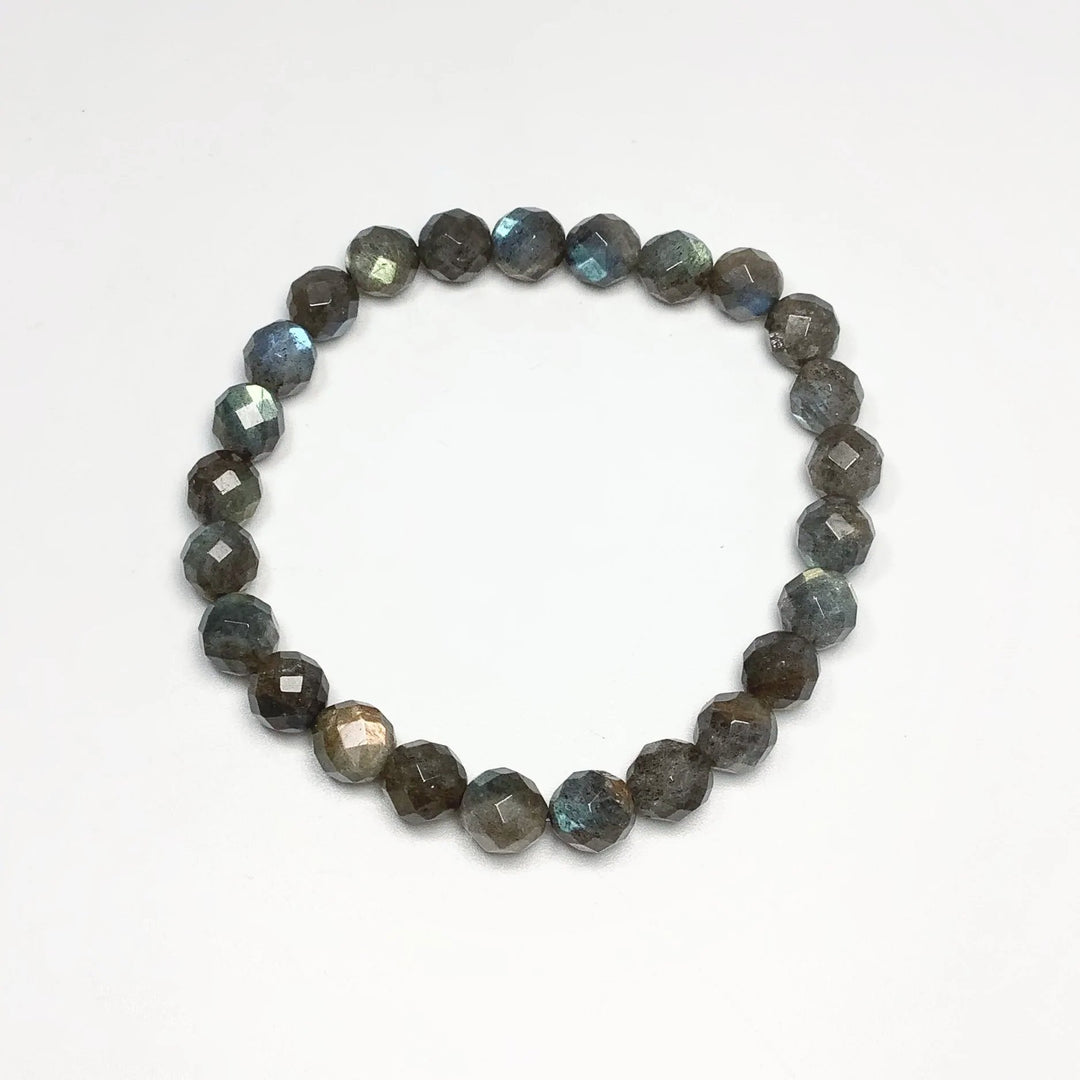 Labradorite Faceted Beaded Bracelet