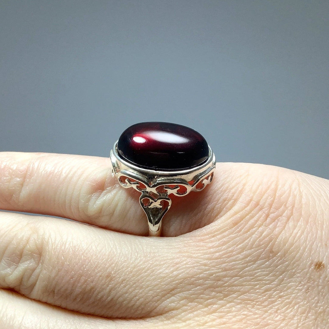 Cherry Amber Ring