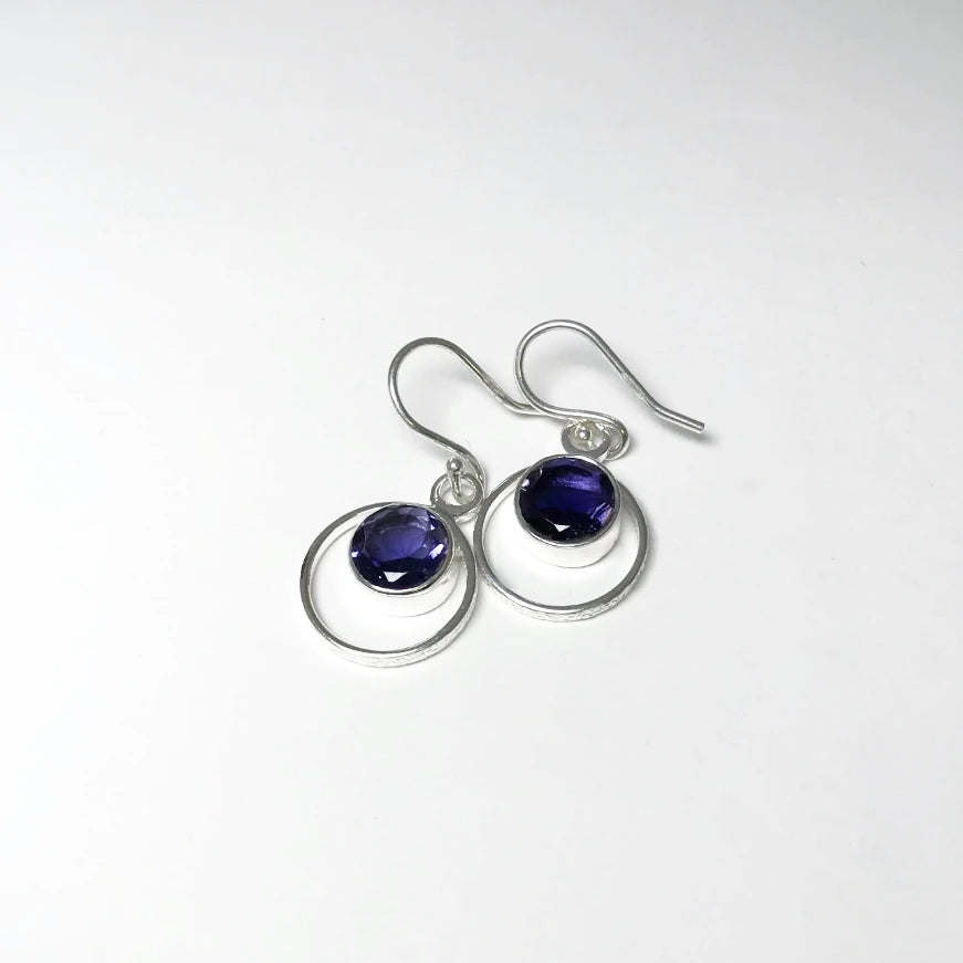 Iolite Dangle Earrings