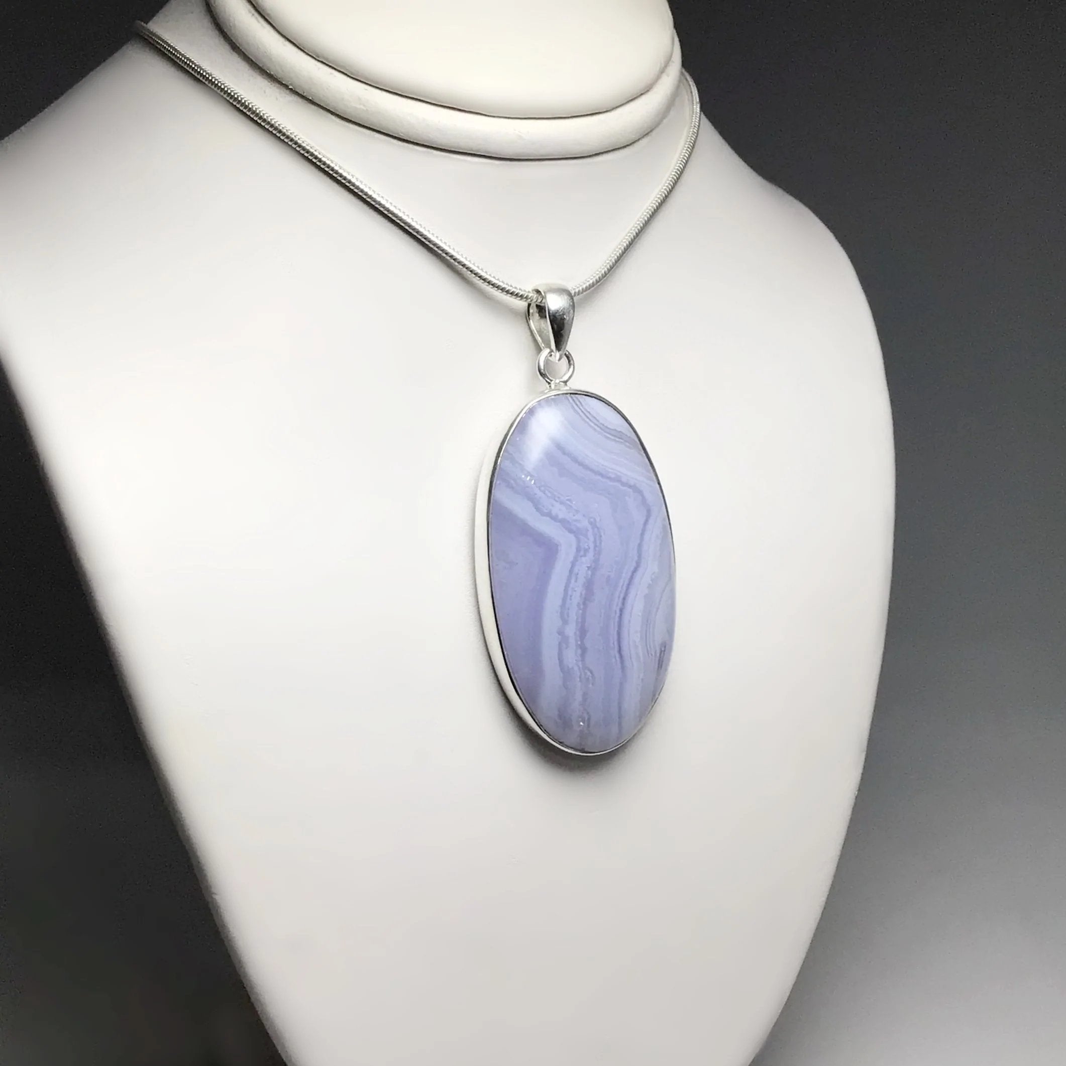 Blue Lace Agate Pendant