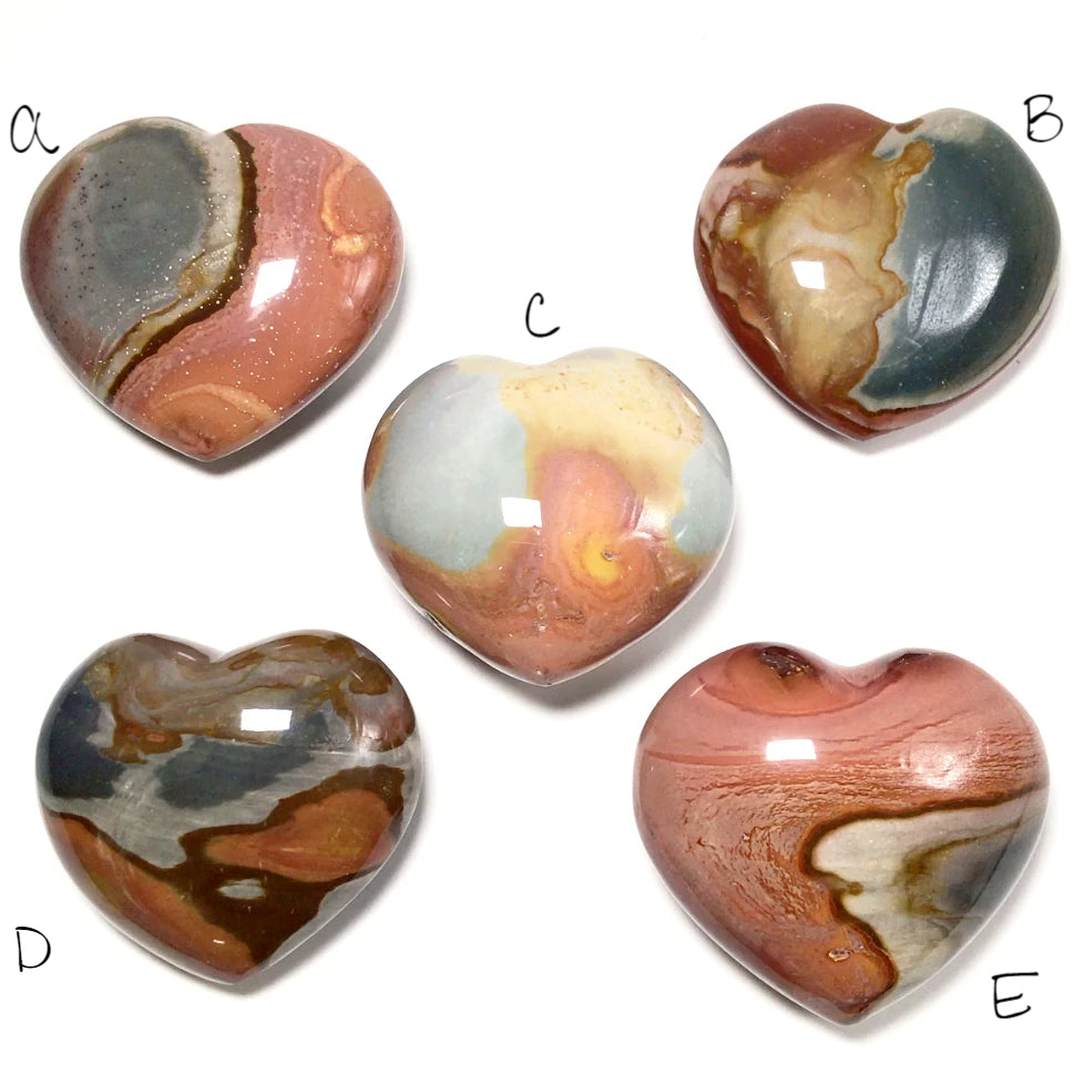 Polychrome Jasper Heart