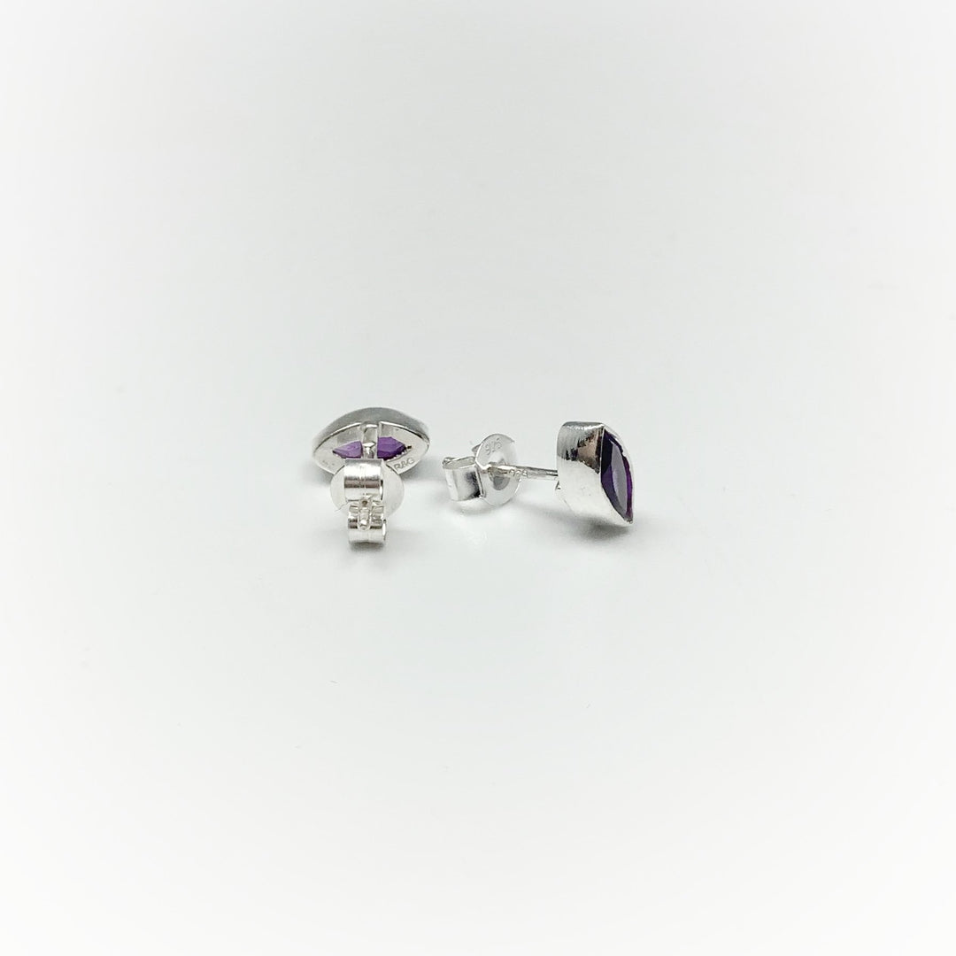 Amethyst Stud Earrings